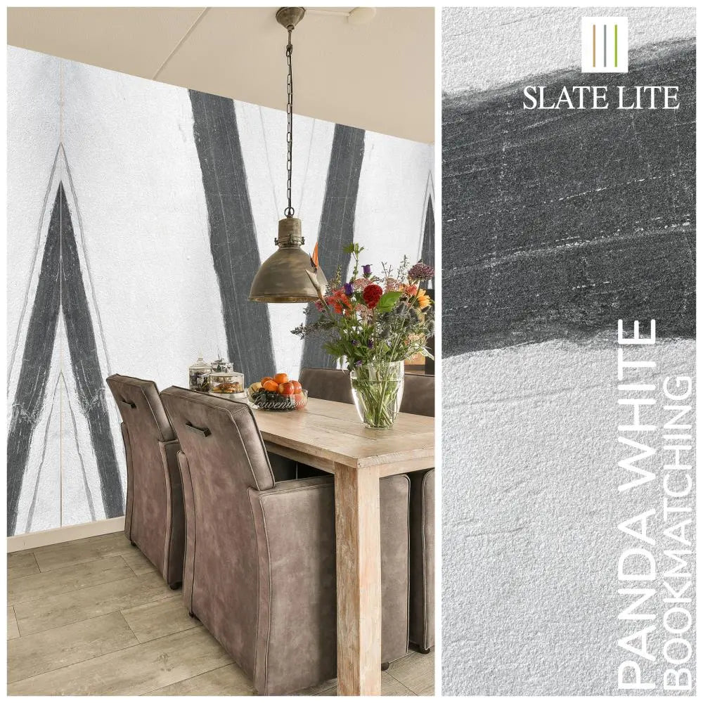 Natuursteen Slate-Lite Panda White 45°
