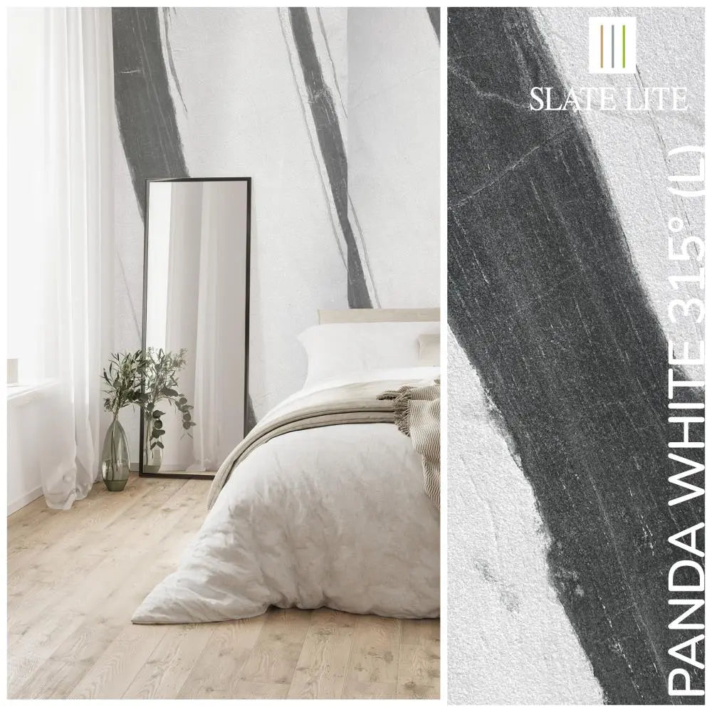 Natuursteen Slate-Lite Panda White 45°