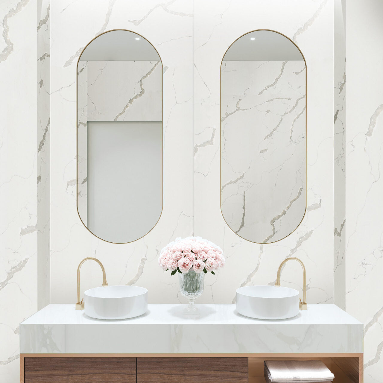 LUXE Koolstofpaneel CARRARA