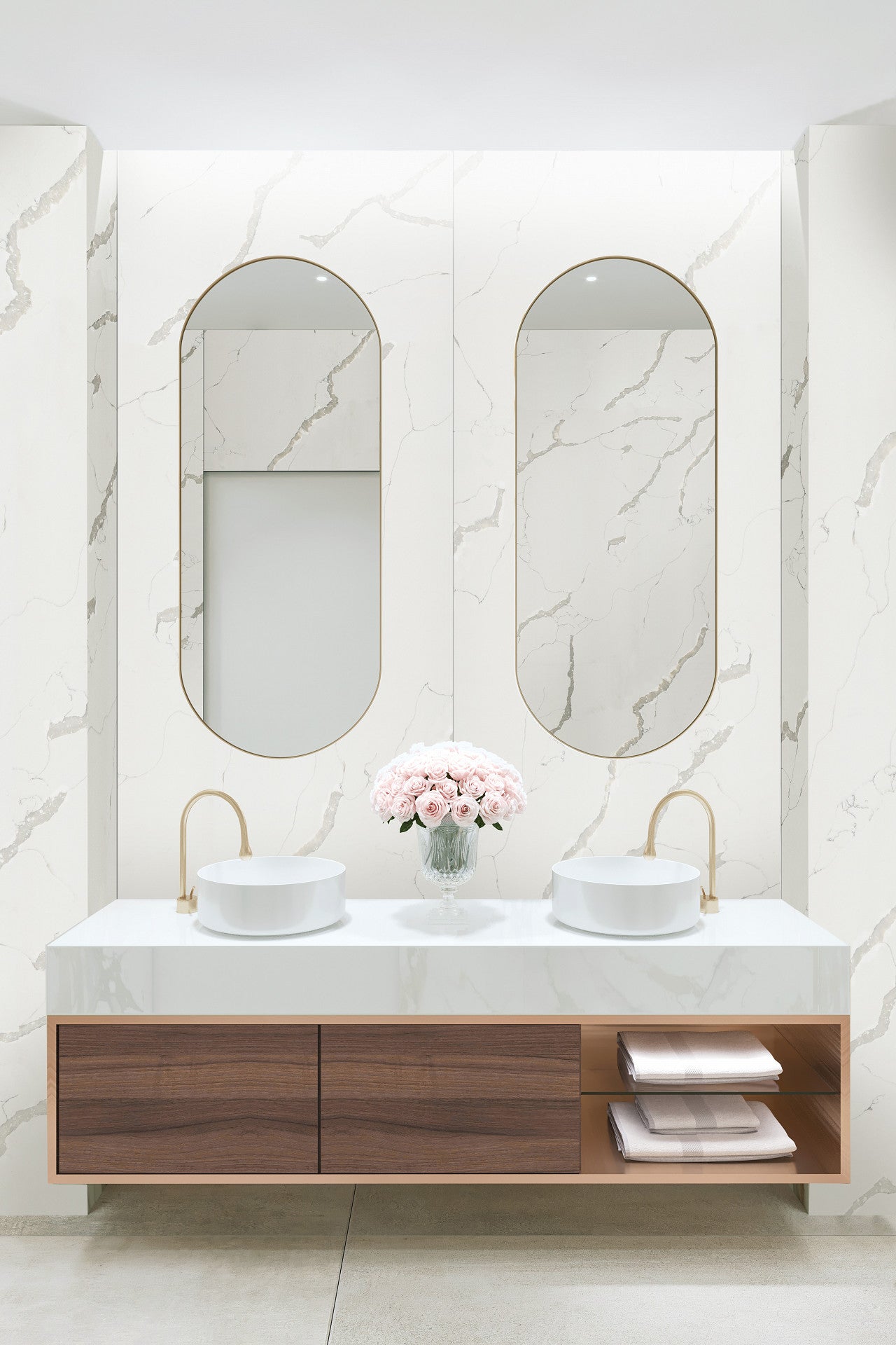 LUXE Koolstofpaneel CARRARA
