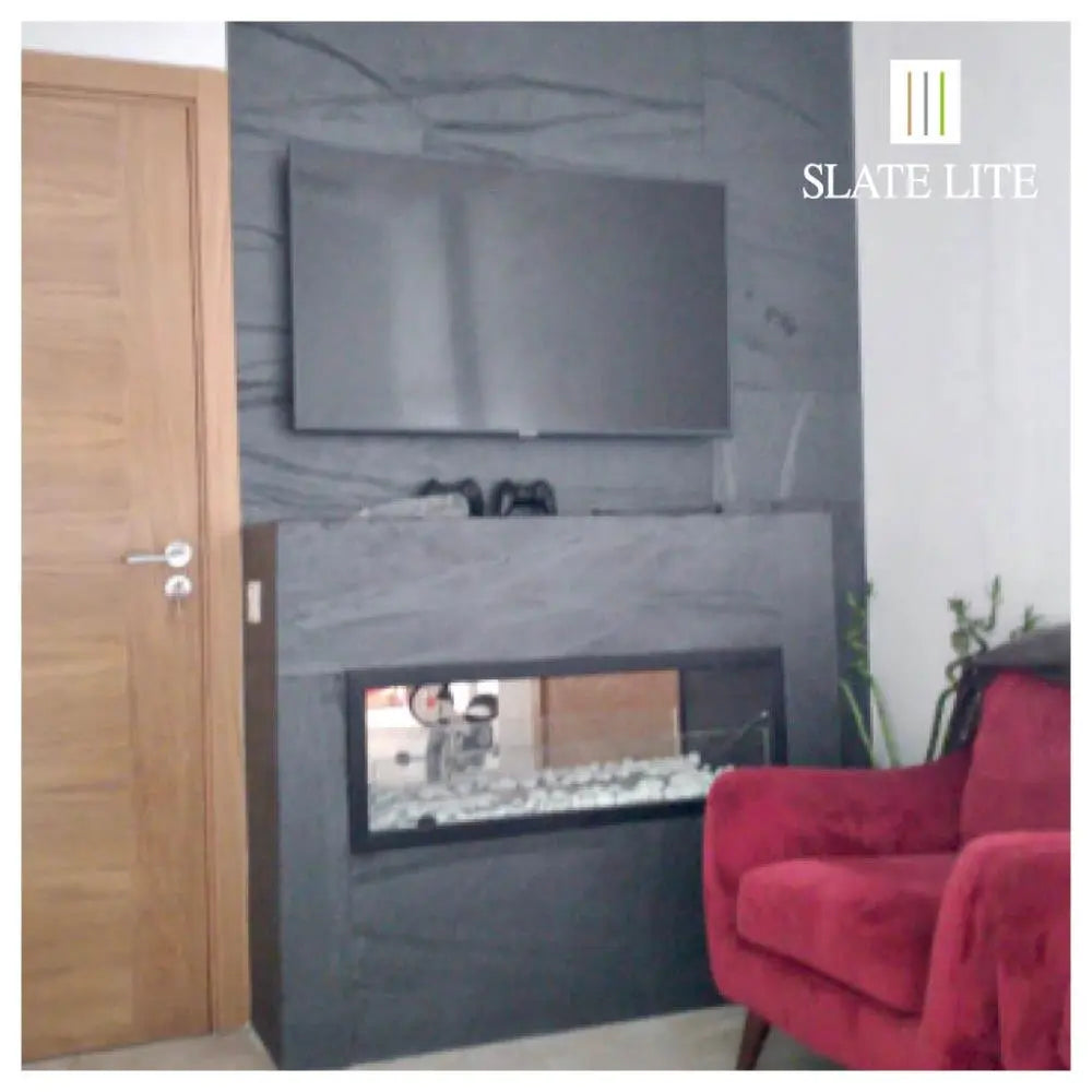Natuursteen Slate-Lite Terra Noir Vertical