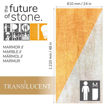 Natuursteen Translucent SLATE LITE Silvia